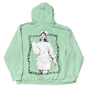 Ariana Grande Positions album mint green promo hoodie *RARE* (XL)